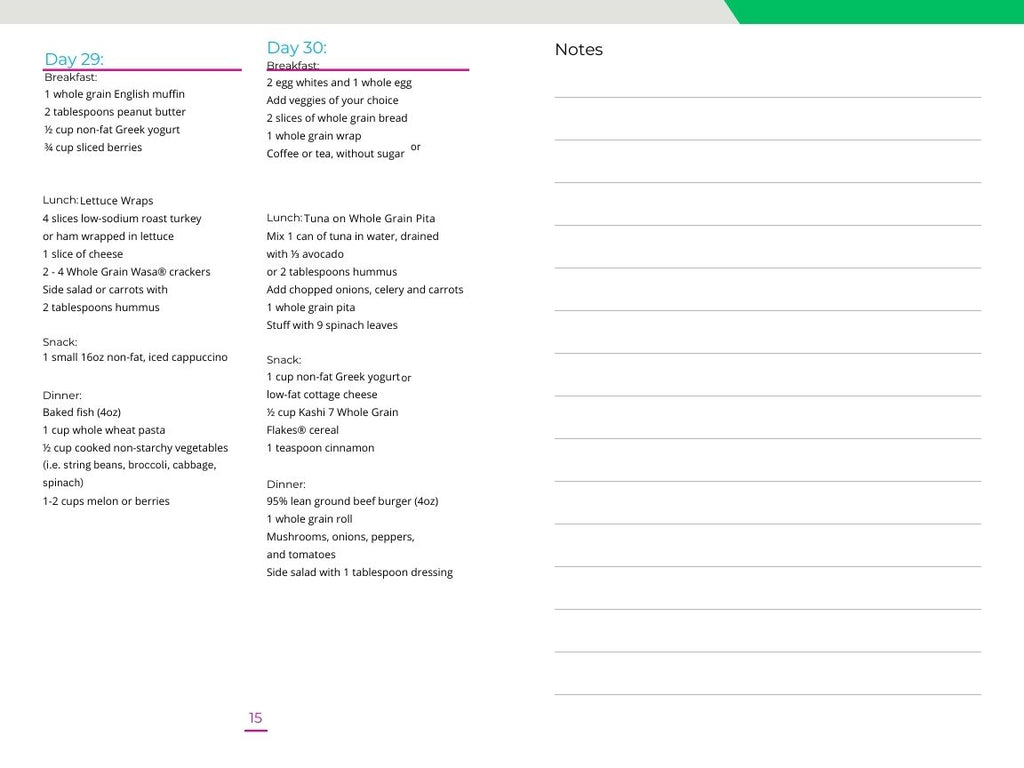 Healty lifestyle 30 day - eating plan ebook